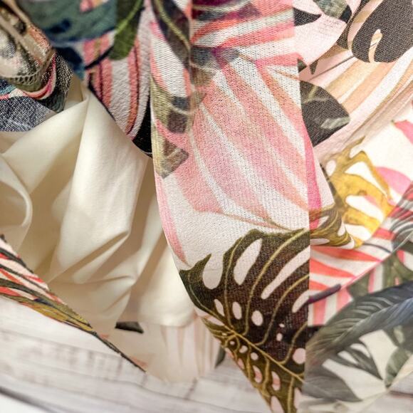 Fuzzi Jungle Mesh Print Off the Shoulder Midi Dress, EUC, Size Medium, MSRP $895 - Picture 5 of 10